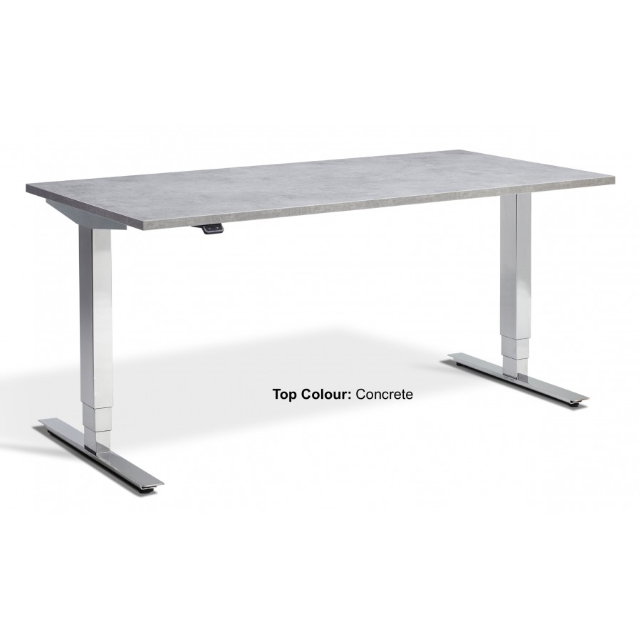 Cromo Dual Motor Chrome Height Adjustable Desk